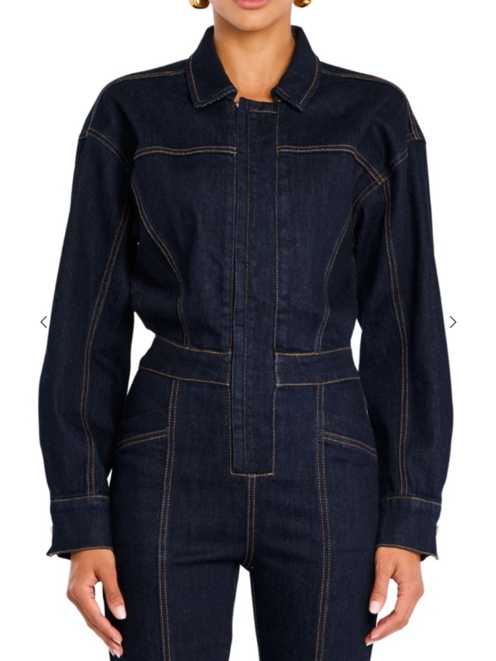 SER.O.YA "Waverly" Denim Jumpsuit in Rinse (NWT) - Picture 5 of 5